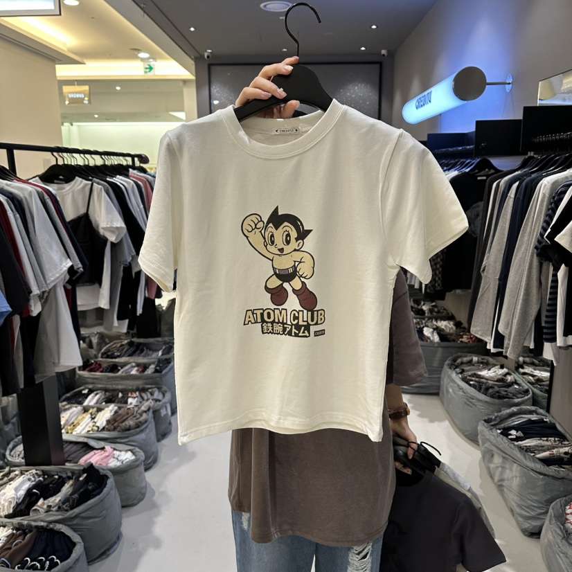 CREDITO韓國東大門代購女士新款時尚推薦休閑26春夏職業T恤CREDITOT恤