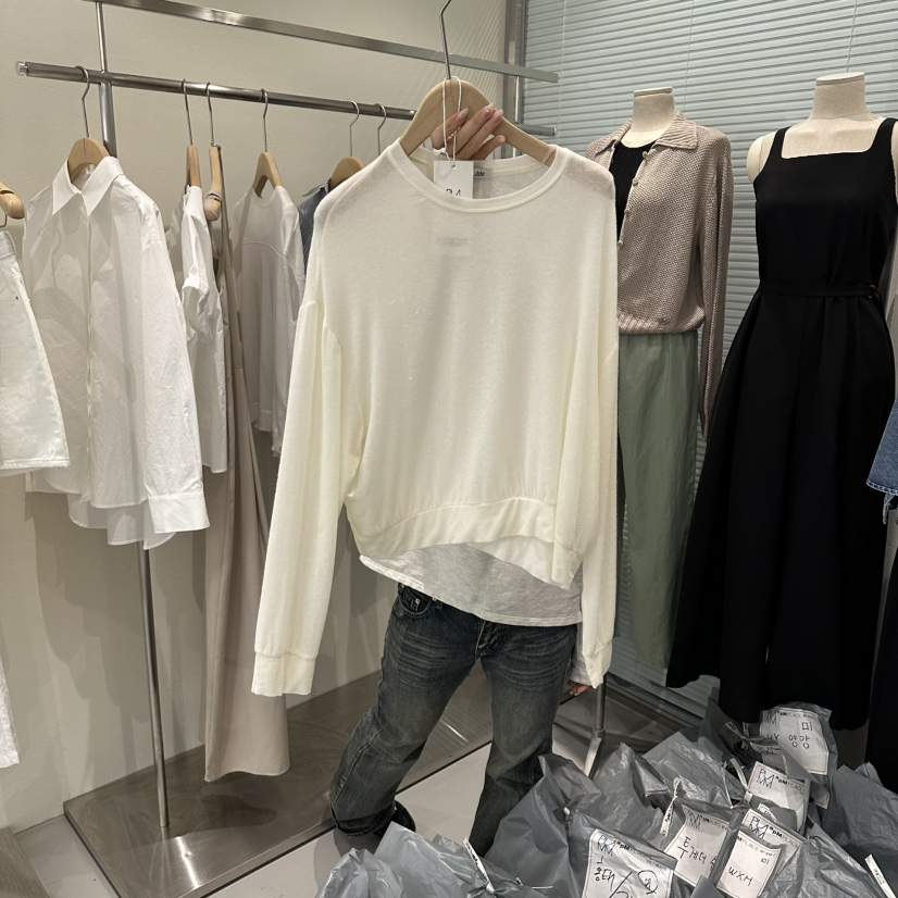 PLAMM韓國直郵實拍女士新品26春夏職業人氣休閑熱賣長袖T恤PLAMM長袖T恤