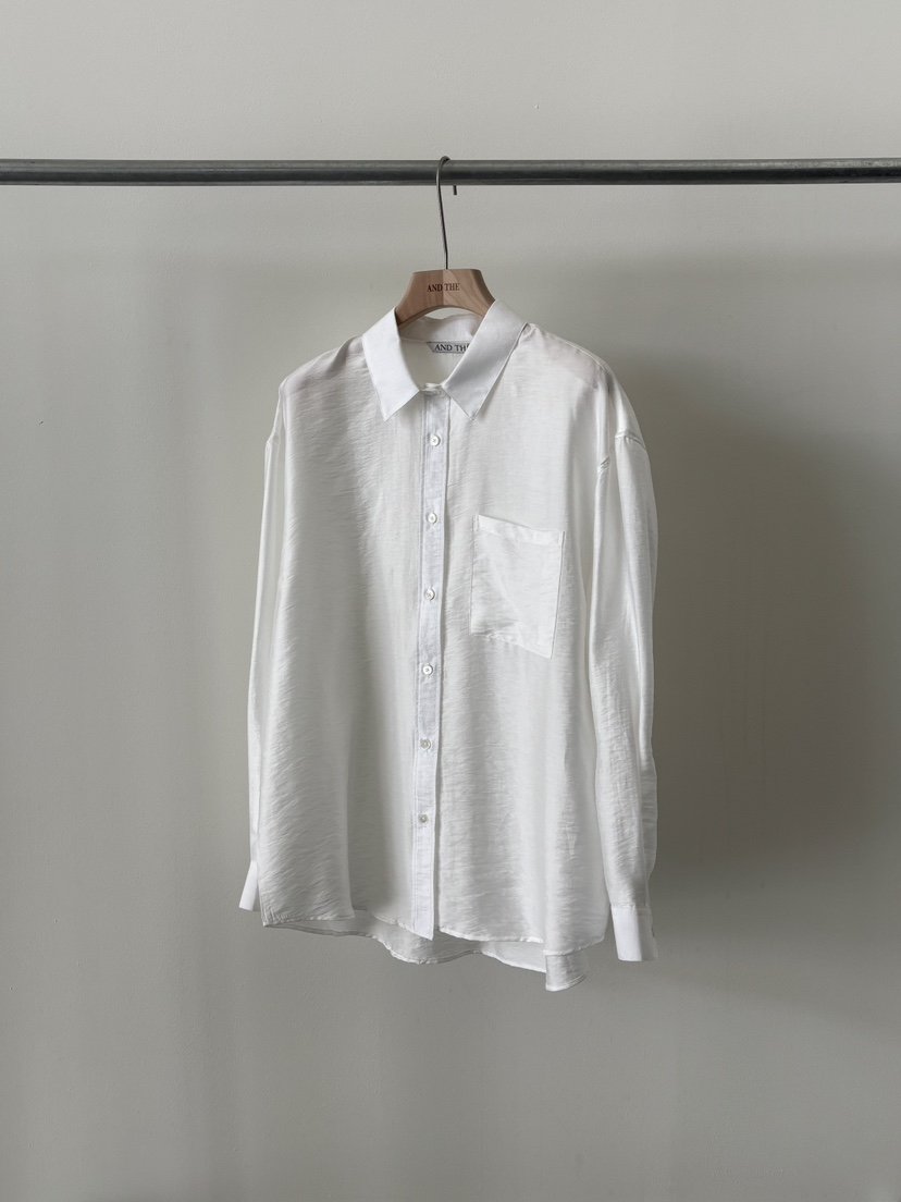 AND THE韓國代購女裝新品休閑熱賣人氣推薦襯衫蕾絲衫天絲AND THE襯衫/蕾絲衫