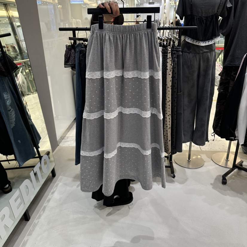 CREDITO韓國代購女裝新款休閑26春夏人氣時尚職業推薦長裙CREDITO長裙