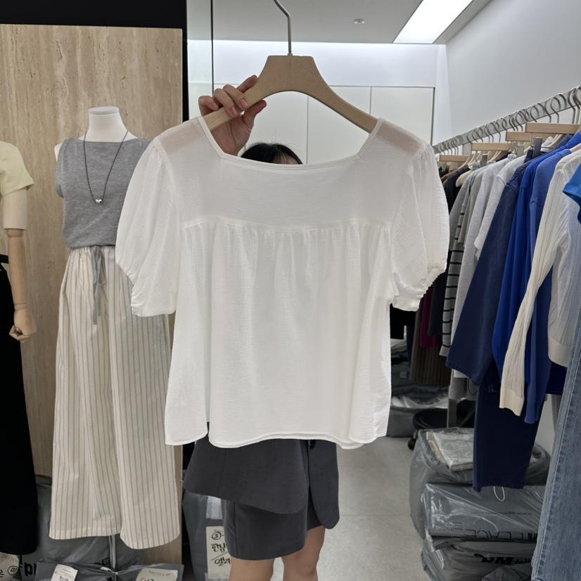 WRITTEN BY韓國直郵女裝新款職業26春夏時尚人氣襯衫蕾絲衫WRITTEN BY襯衫/蕾絲衫