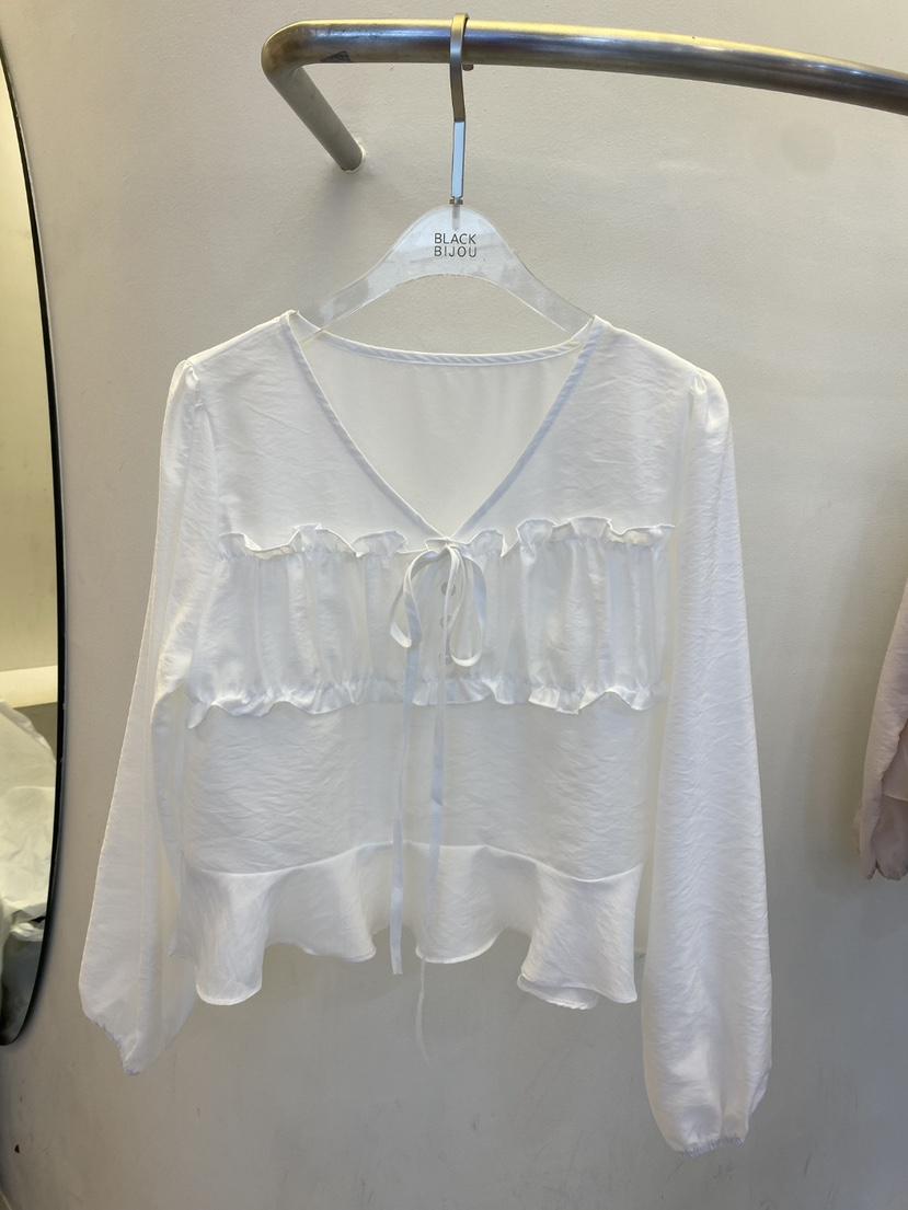 BLACK BIJOU韓國直郵實拍女士新款推薦時尚人氣襯衫蕾絲衫BLACK BIJOU襯衫/蕾絲衫