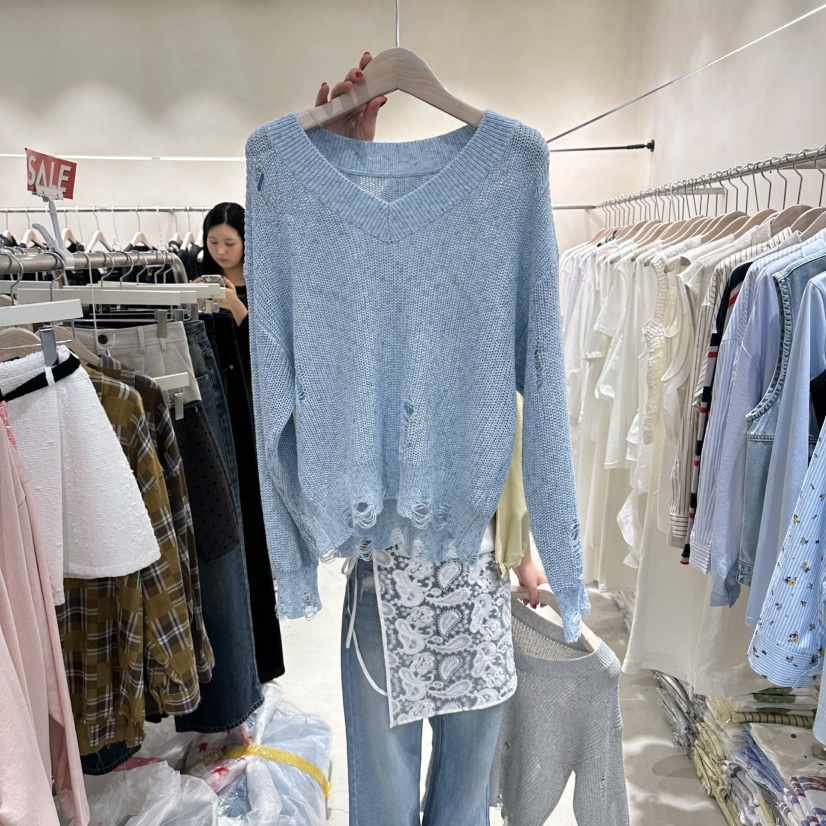 Color B韓國代購女士新款推薦時尚職業26春夏休閑針織衫Color B針織衫