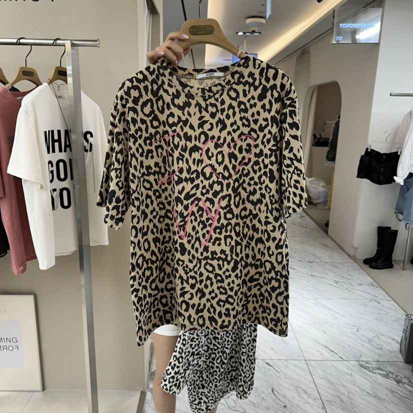 FORMING-P韓國直郵實拍女裝新款人氣熱賣時尚職業T恤豹紋FORMING-PT恤