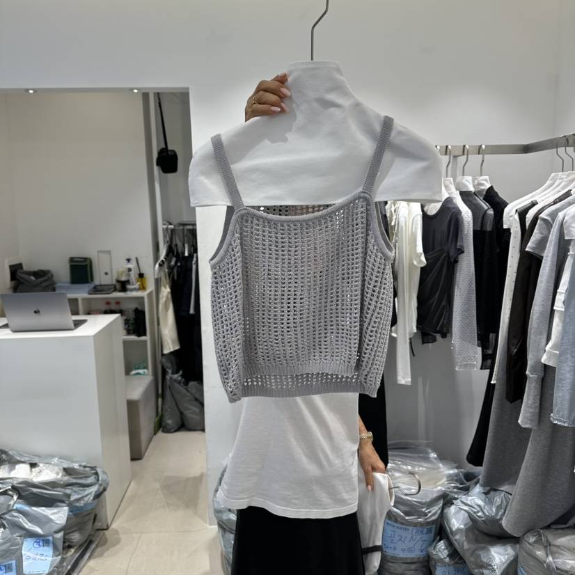 RICH SISTER韓國直郵實拍女裝新款時尚26春夏休閑吊帶背心RICH SISTER吊帶/背心