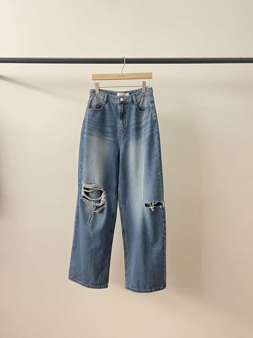 LOGON韓國東大門代購女士新款職業26春夏推薦人氣熱賣牛仔褲LOGON牛仔褲