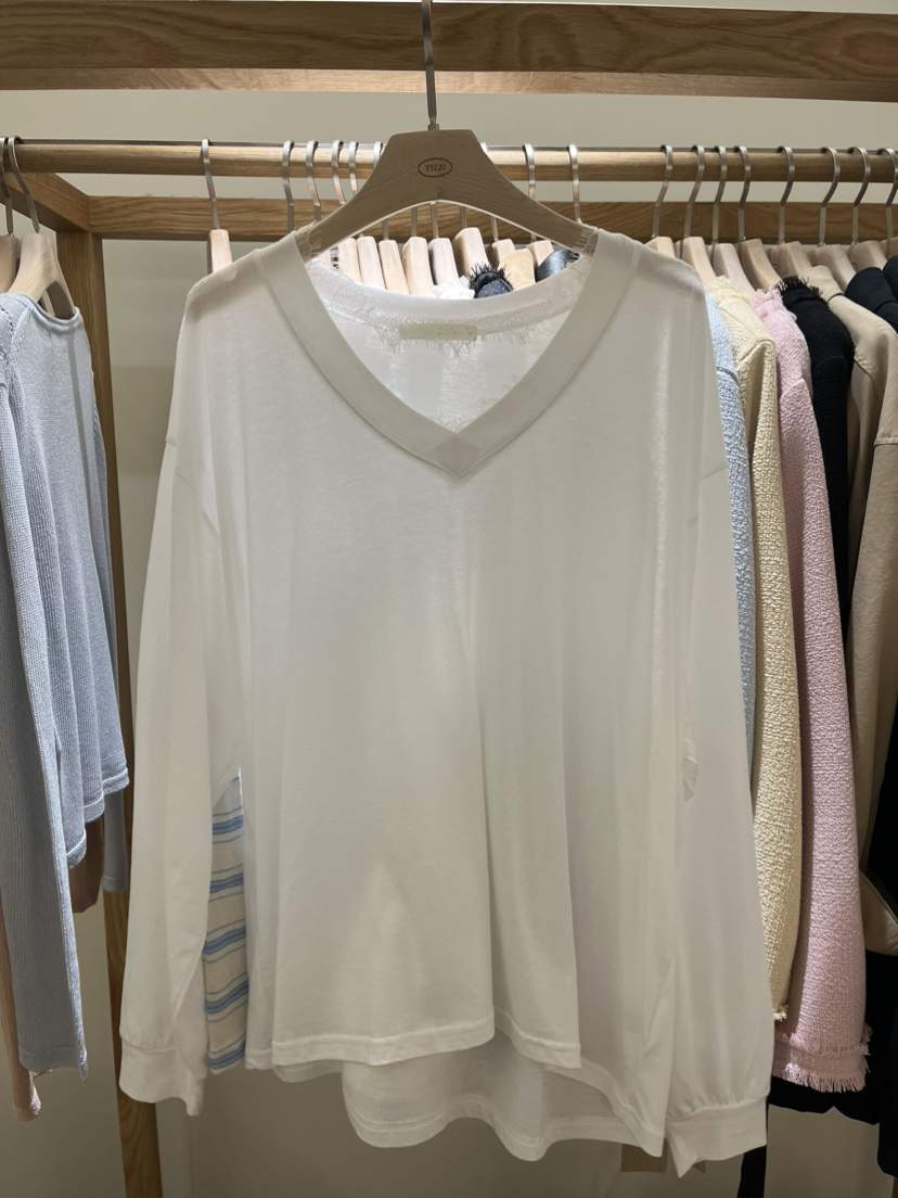 TIZZI韓國直郵實拍女士新款時尚休閑人氣熱賣26春夏長袖T恤TIZZI長袖T恤