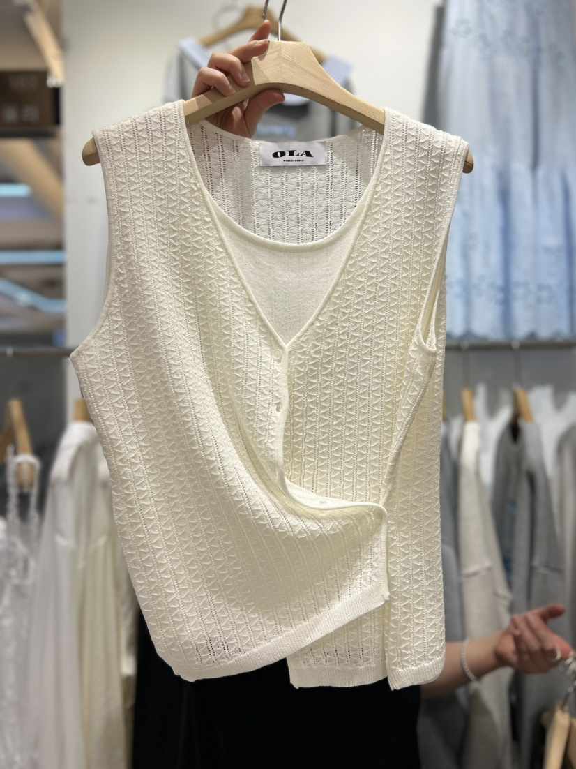 OLA韓國東大門直郵女裝新款人氣休閑時尚推薦26春夏熱賣馬甲mellor/OLA馬甲