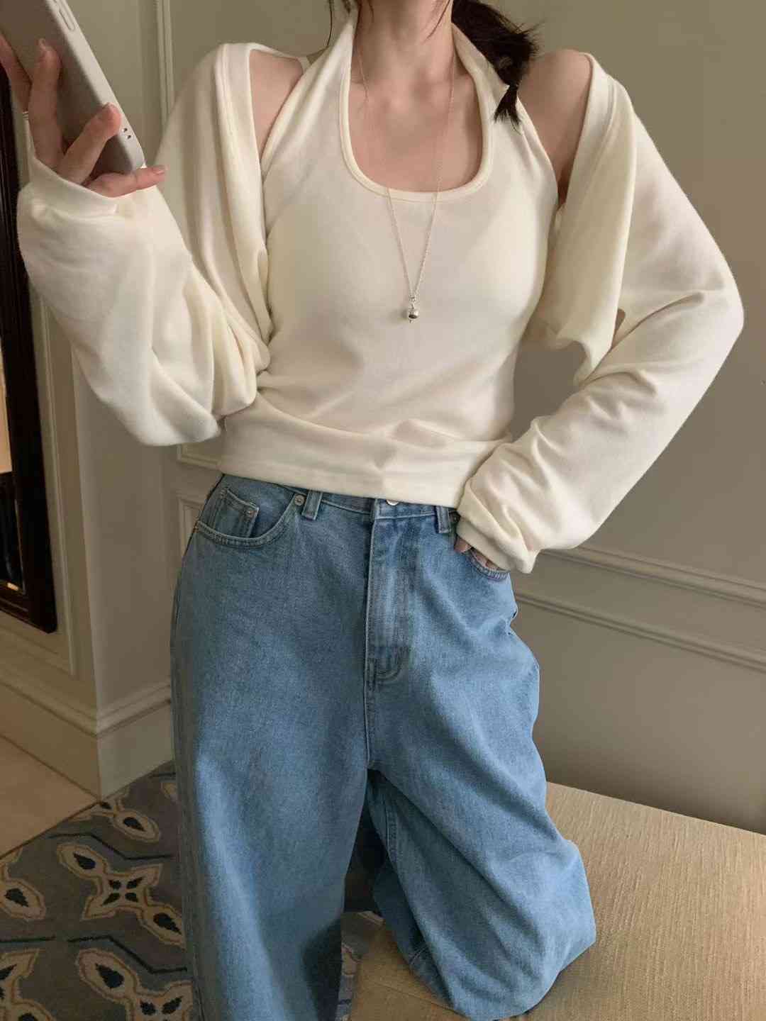 MELLOUNGE-멜라운지-T韓國東大門直郵女裝新品人氣套裝MELLOUNGE-2件起套裝