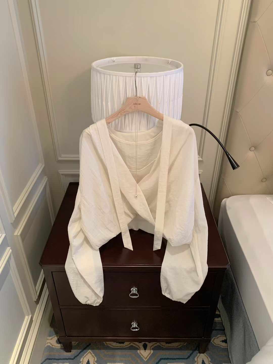 MELLOUNGE-멜라운지-T韓國直郵實拍女士新品26春夏襯衫蕾絲衫不含內搭MELLOUNGE-2件起襯衫/蕾絲衫