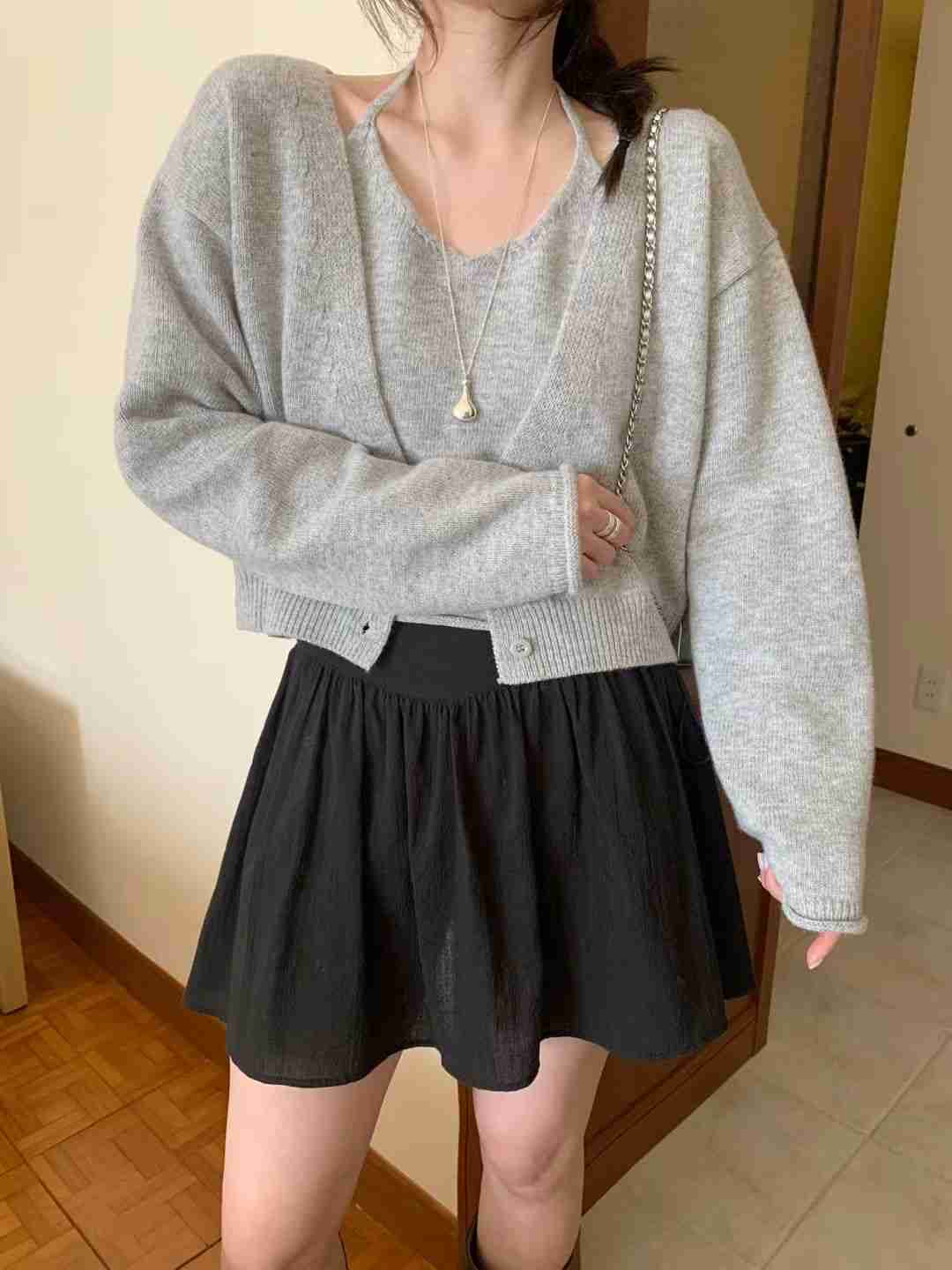 MELLOUNGE-멜라운지-T韓國東大門代購女士新款推薦針織衫不含內搭MELLOUNGE-2件起針織衫