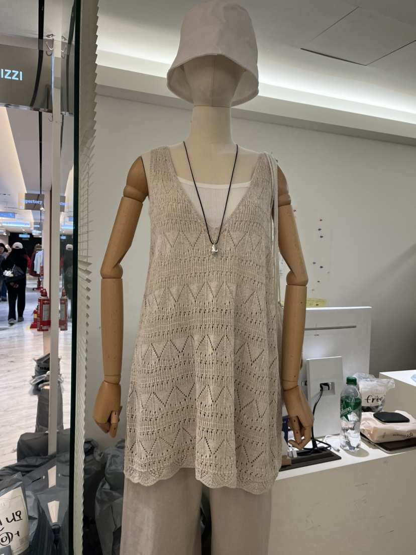 TIZZI韓國東大門直郵女裝新款26春夏人氣時尚針織衫不含內搭TIZZI針織衫