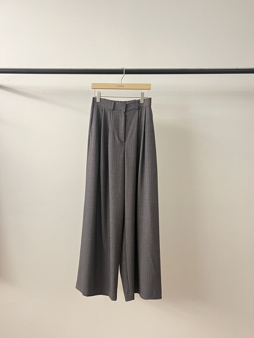 LOGON韓國直郵實拍女裝新款時尚26春夏人氣休閑褲不含腰帶LOGON休閑褲