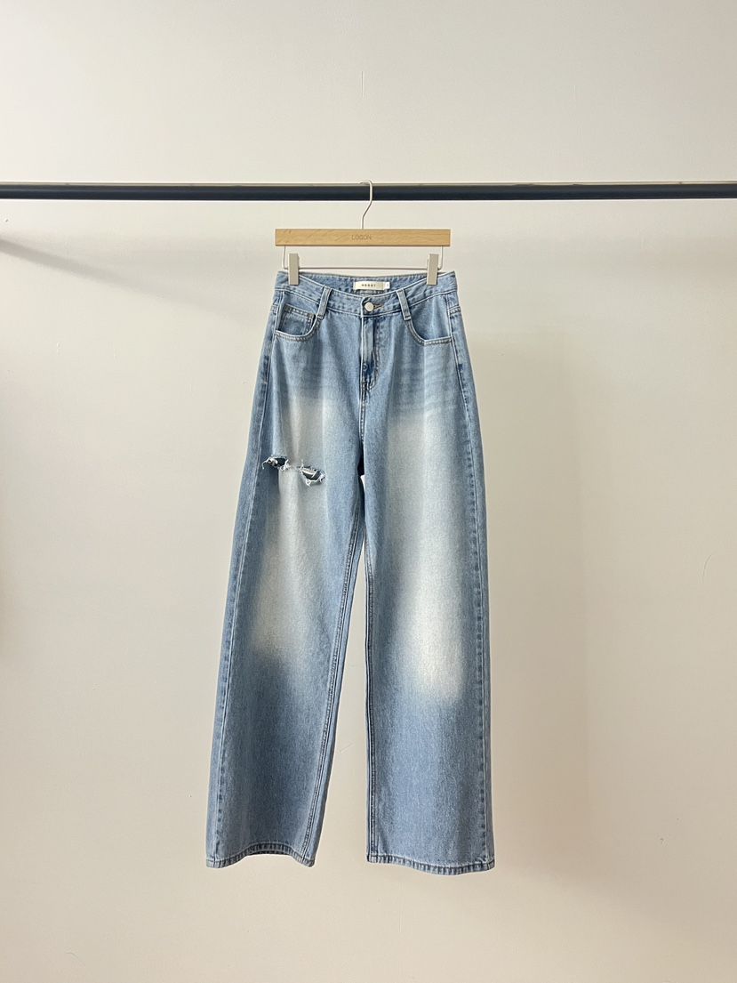 LOGON韓國直郵女裝新品職業推薦熱賣26春夏休閑時尚牛仔褲LOGON牛仔褲