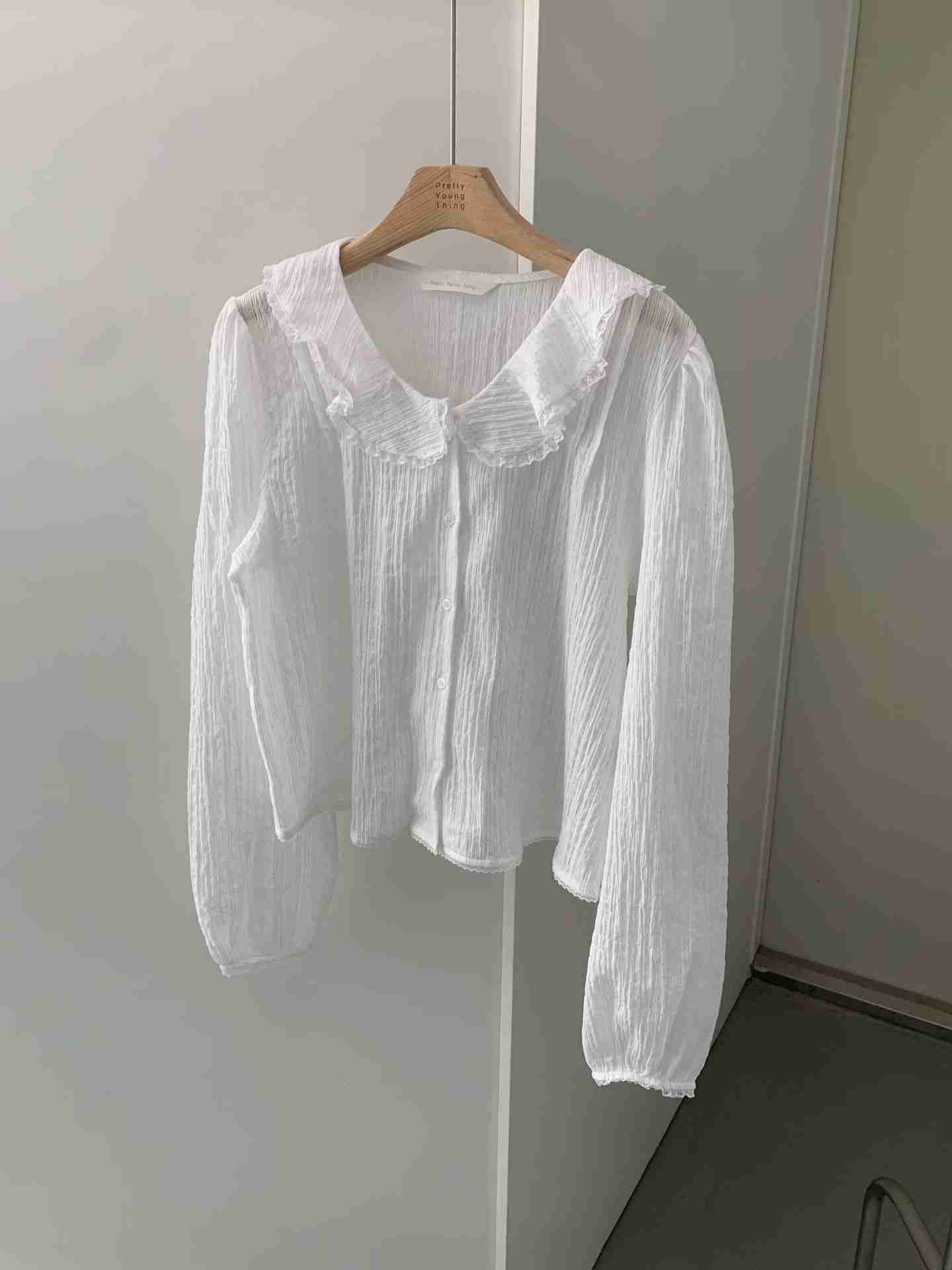 PYT-ot東大門實拍女士新品推薦人氣熱賣26春夏襯衫蕾絲衫pretty young thing襯衫/蕾絲衫