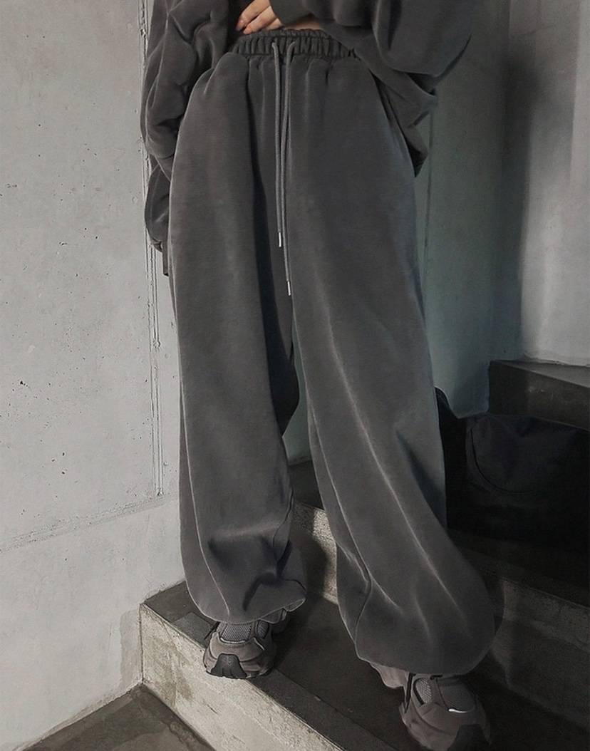 SEEOT韓國東大門代購女裝新品時尚熱賣休閑褲男女同款加絨SEEOT休閑褲