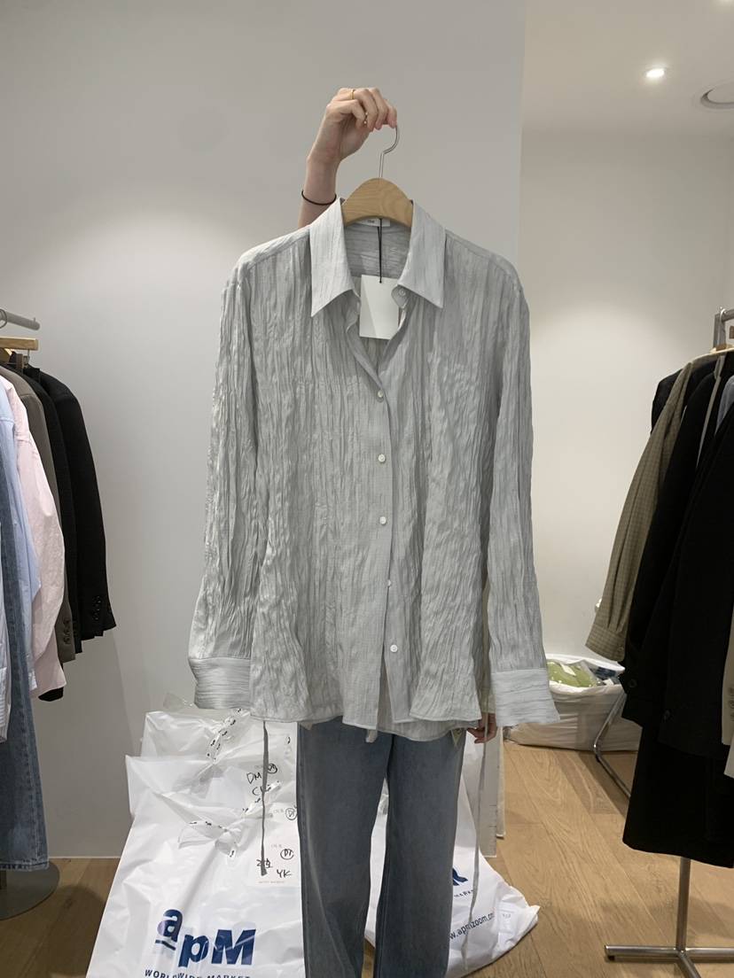 OUR-A/NOVAE韓國直郵女士新品推薦人氣襯衫蕾絲衫含腰繩OUR/NOVAE襯衫/蕾絲衫