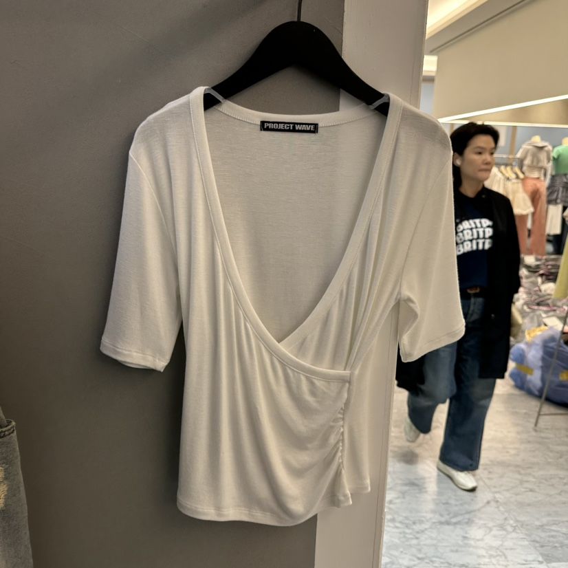 PROJECT WAVE-P韓國代購女士新品職業熱賣時尚人氣26春夏T恤PROJECT WAVET恤