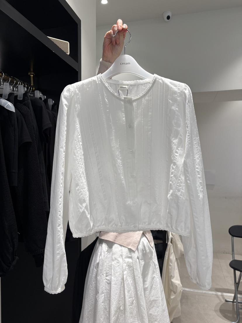 CREAM-P韓國直郵實拍女士新款人氣熱賣職業休閑襯衫蕾絲衫CREAM-P襯衫/蕾絲衫