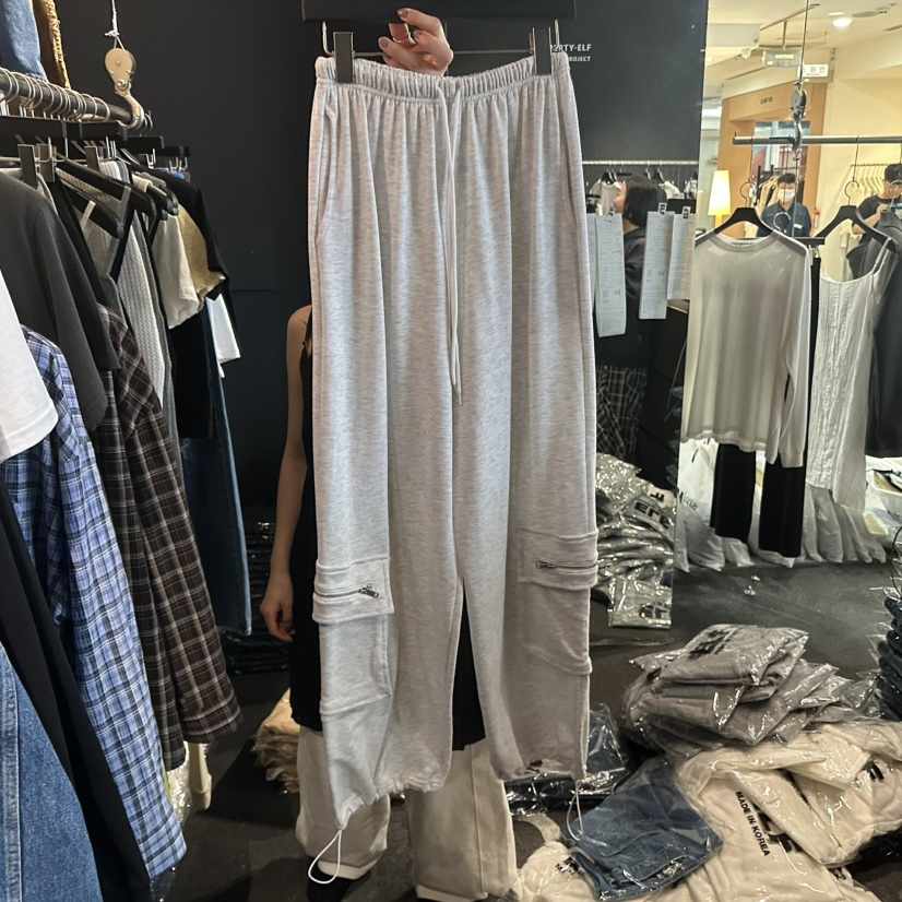 ELF-L韓國東大門直郵女士新品時尚推薦休閑褲工裝褲拉鏈PROJECT ELF/ELF-L休閑褲