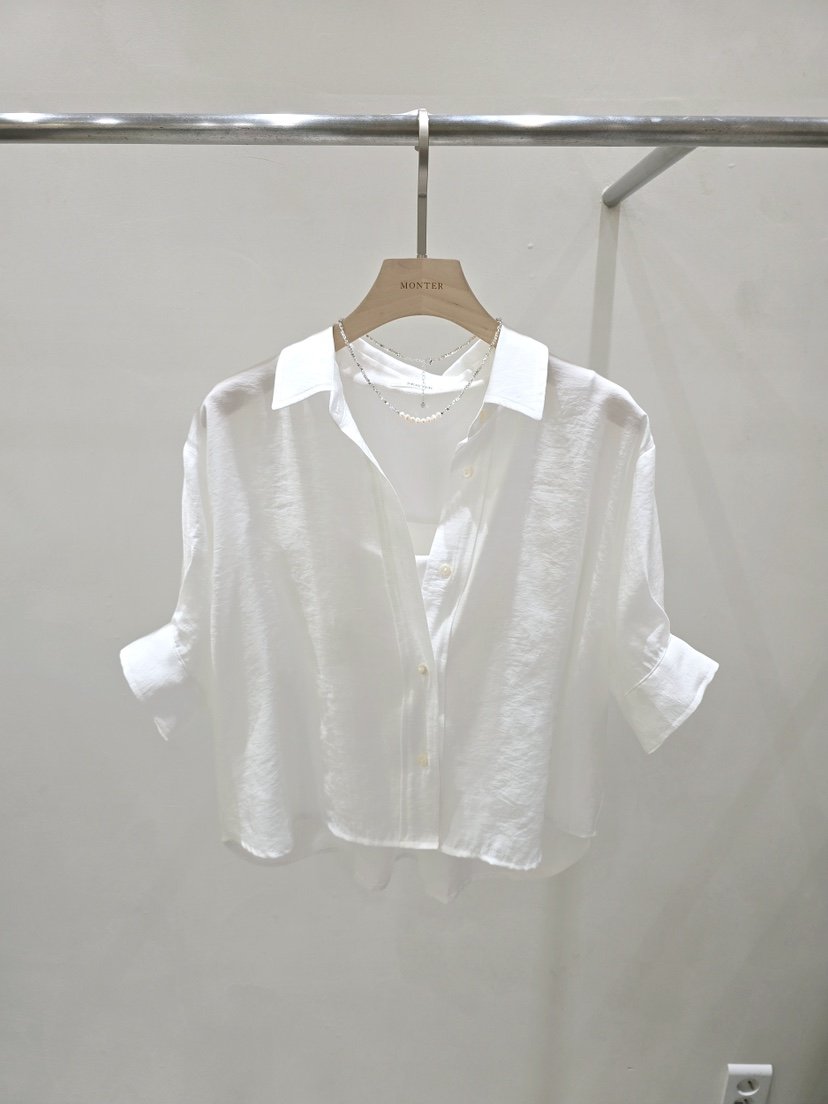 MONTER韓國直郵女士新款休閑人氣時尚26春夏熱賣襯衫蕾絲衫MONTER襯衫/蕾絲衫