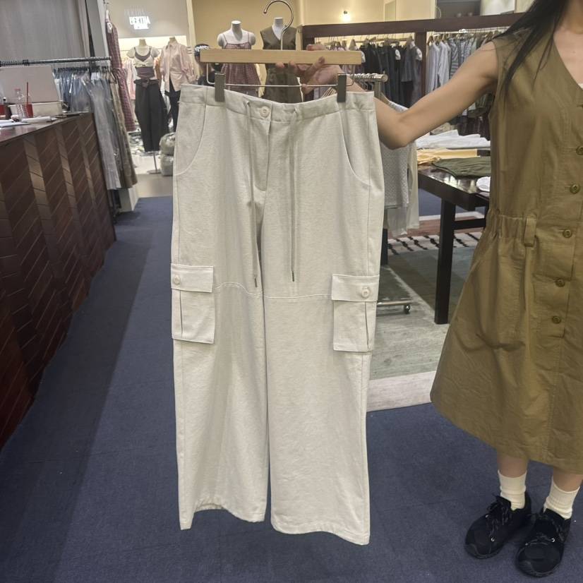 FURE韓國東大門直郵女士新款人氣熱賣職業休閑褲工裝褲口袋FURE休閑褲