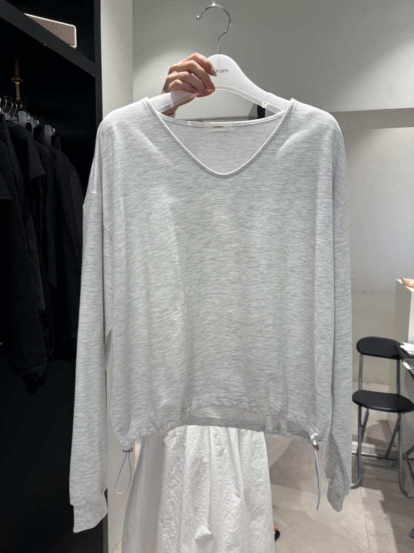 CREAM-P韓國直郵女士新款時尚人氣休閑熱賣推薦26春夏長袖T恤CREAM-P長袖T恤