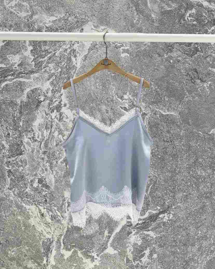 ROOKIE BUD韓國東大門直郵女裝新品推薦吊帶背心蕾絲緞面ROOKIE BUD-L吊帶/背心