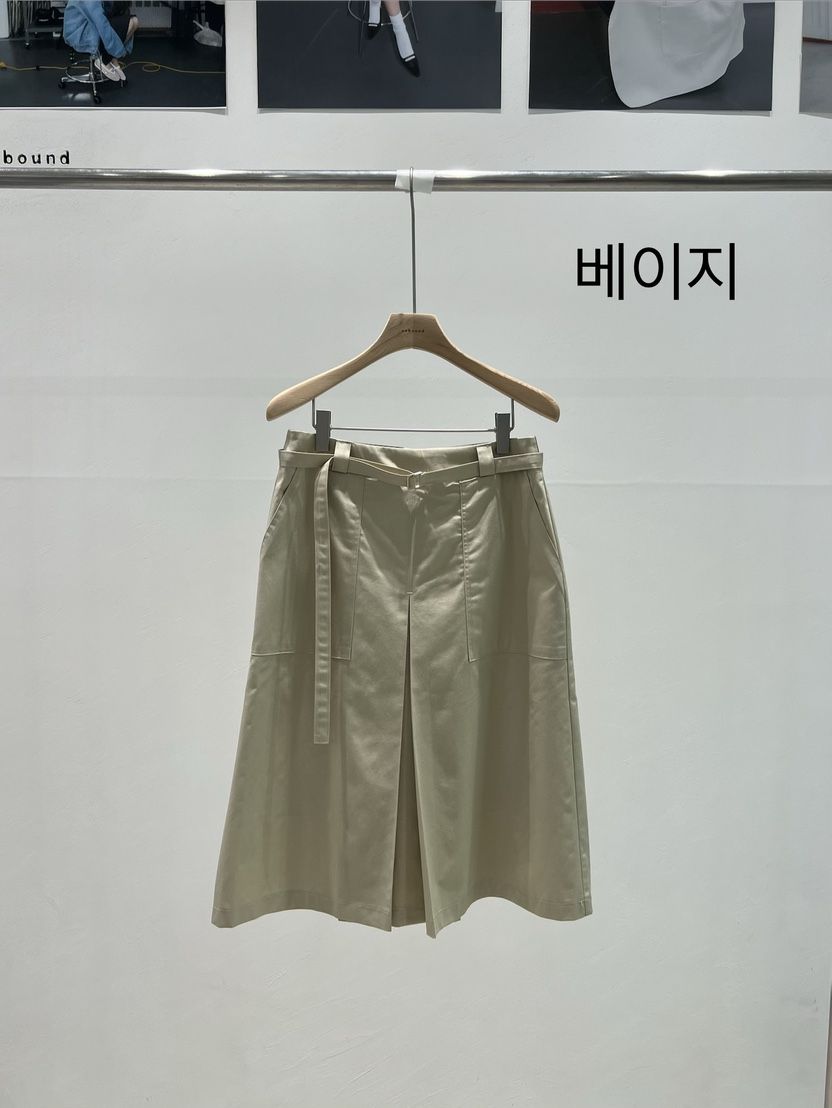 UNBOUND韓國東大門直郵女士新品26春夏半身裙中短裙口袋褶裥UNBOUND半身裙/中短裙