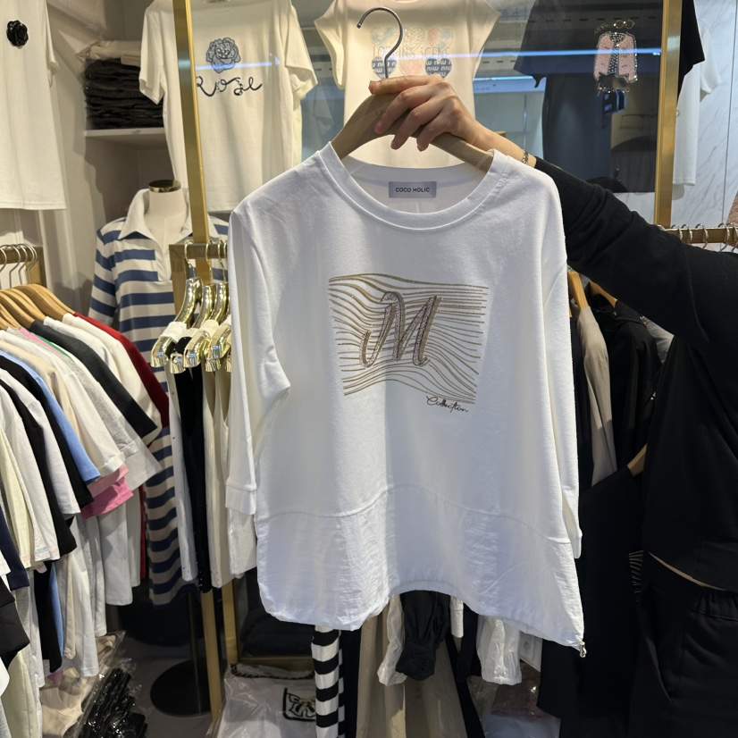 COCO HOLIC韓國直郵女士新款人氣推薦休閑26春夏熱賣T恤COCO HOLICT恤