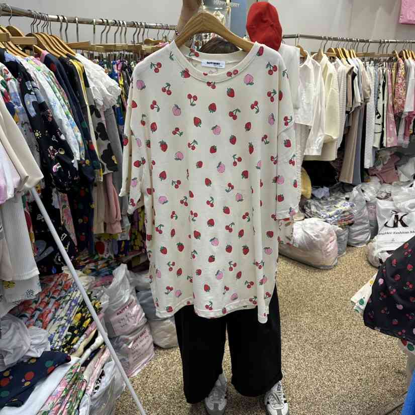 HAPPYBERRY韓國東大門直郵女士新品休閑人氣推薦26春夏T恤HAPPYBERRYT恤