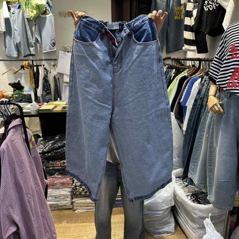 YESFREE韓國東大門直郵女士新品26春夏推薦熱賣休閑牛仔褲YESFREE牛仔褲