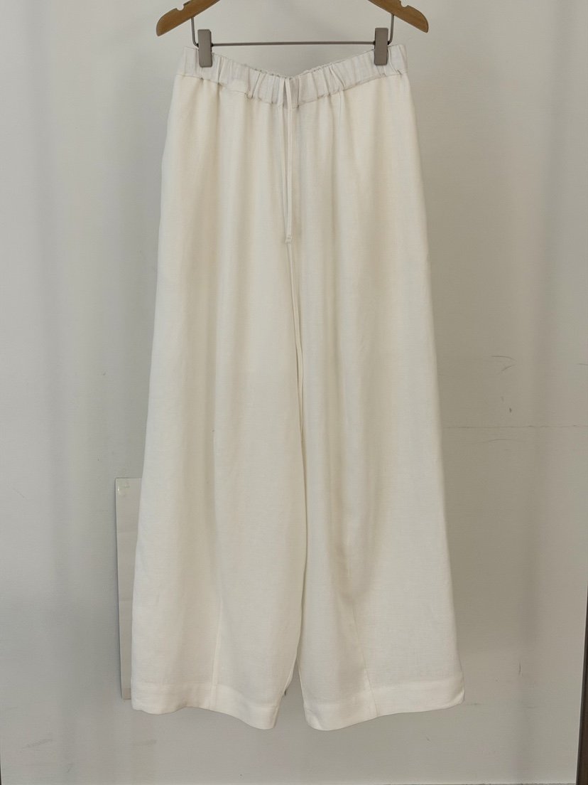 COMETE韓國代購女士新款人氣26春夏休閑時尚休閑褲褶裥亞麻COMETE休閑褲