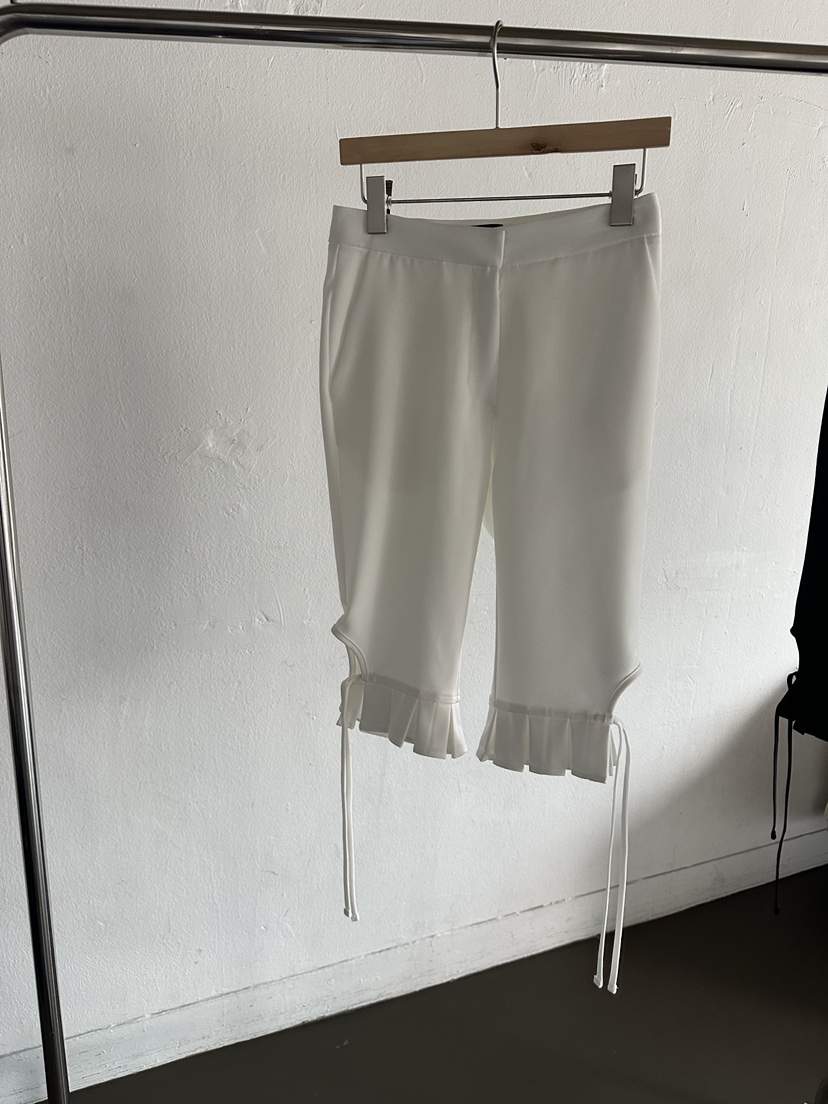 JOURNEY韓國代購女士新品時尚熱賣打底褲鯊魚褲七分褲荷葉邊JOURNEY打底褲/鯊魚褲