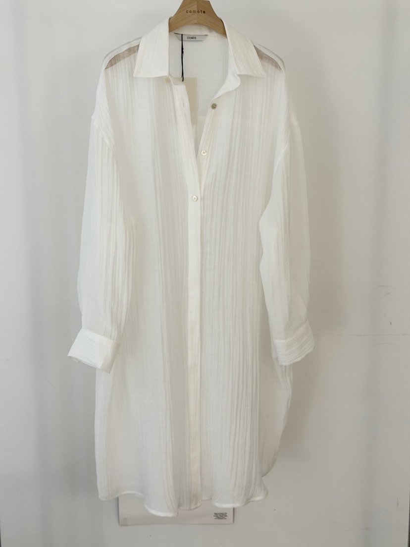 COMETE韓國直郵實拍女裝新款休閑26春夏時尚襯衫蕾絲衫透視COMETE襯衫/蕾絲衫