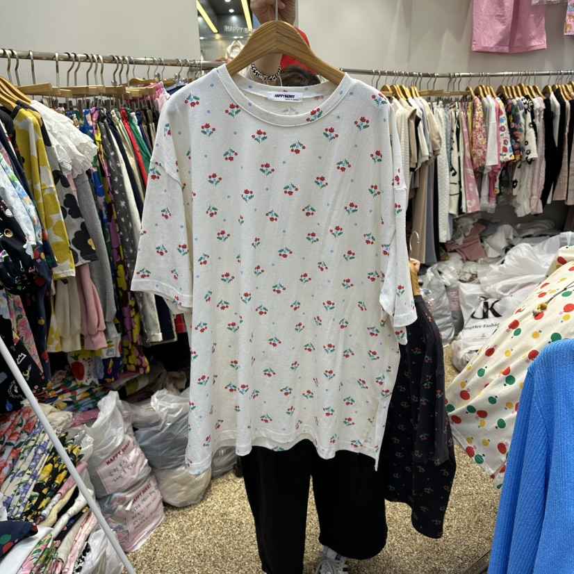 HAPPYBERRY韓國直郵女士新品人氣職業26春夏熱賣推薦T恤開衩HAPPYBERRYT恤