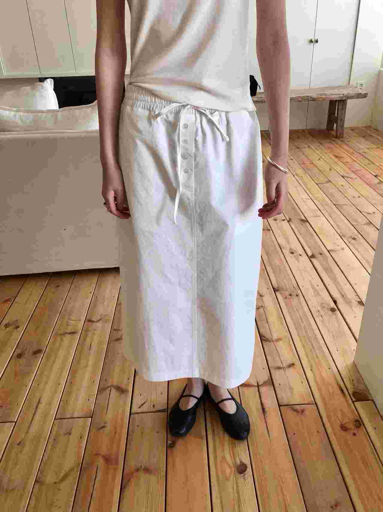 WEATHER東大門直郵女裝新品26春夏休閑推薦真品人氣長裙紐扣GOBSLMURI-ot長裙