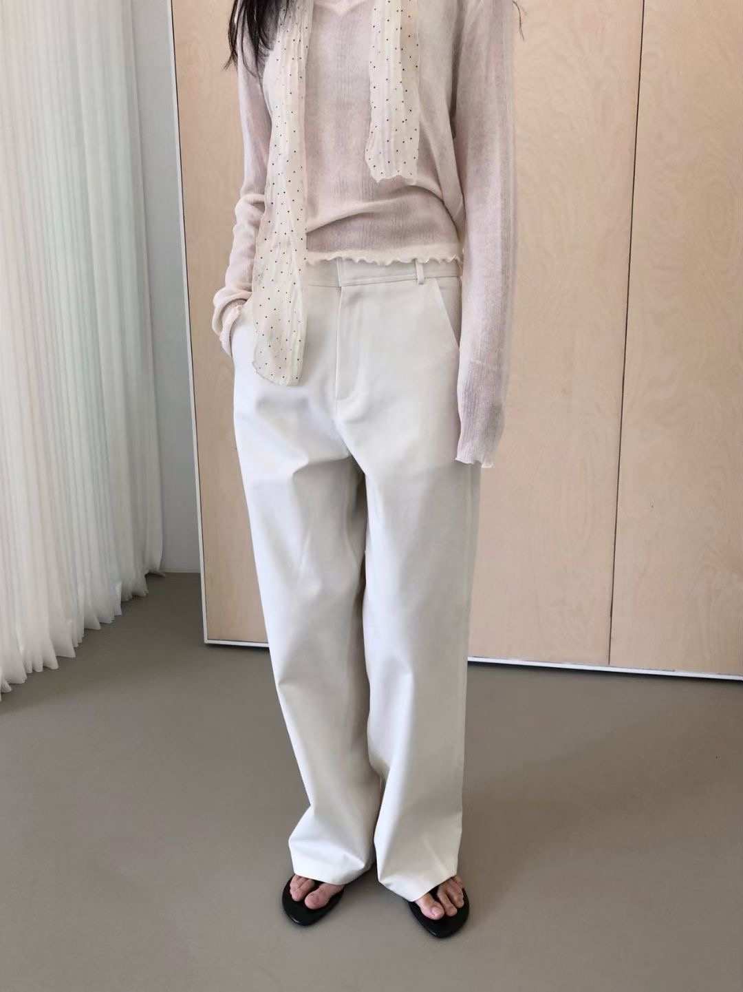 WEATHER東大門代購女裝新品26春夏休閑真品熱賣休閑褲天絲GOBSLMURI-ot休閑褲