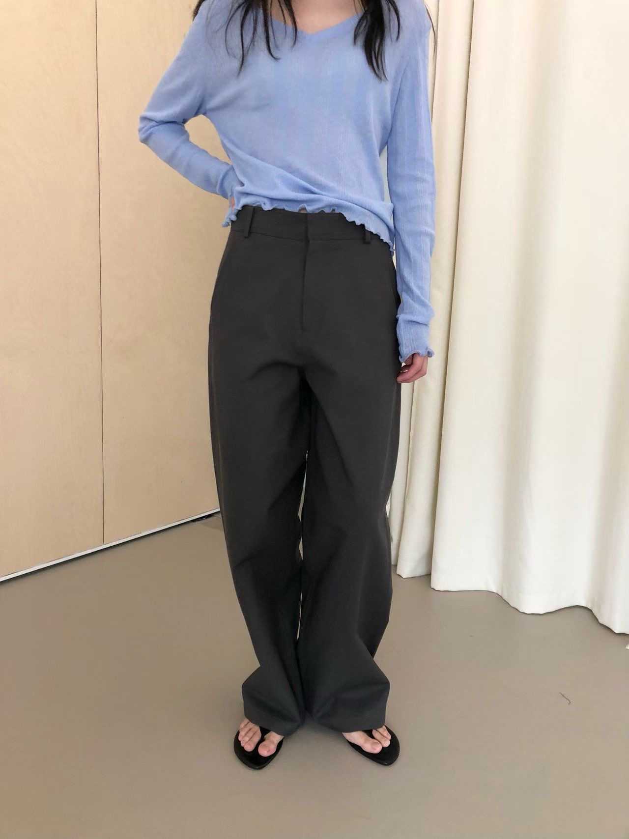 WEATHER東大門代購女士新品時尚休閑熱賣推薦人氣休閑褲天絲GOBSLMURI-ot休閑褲