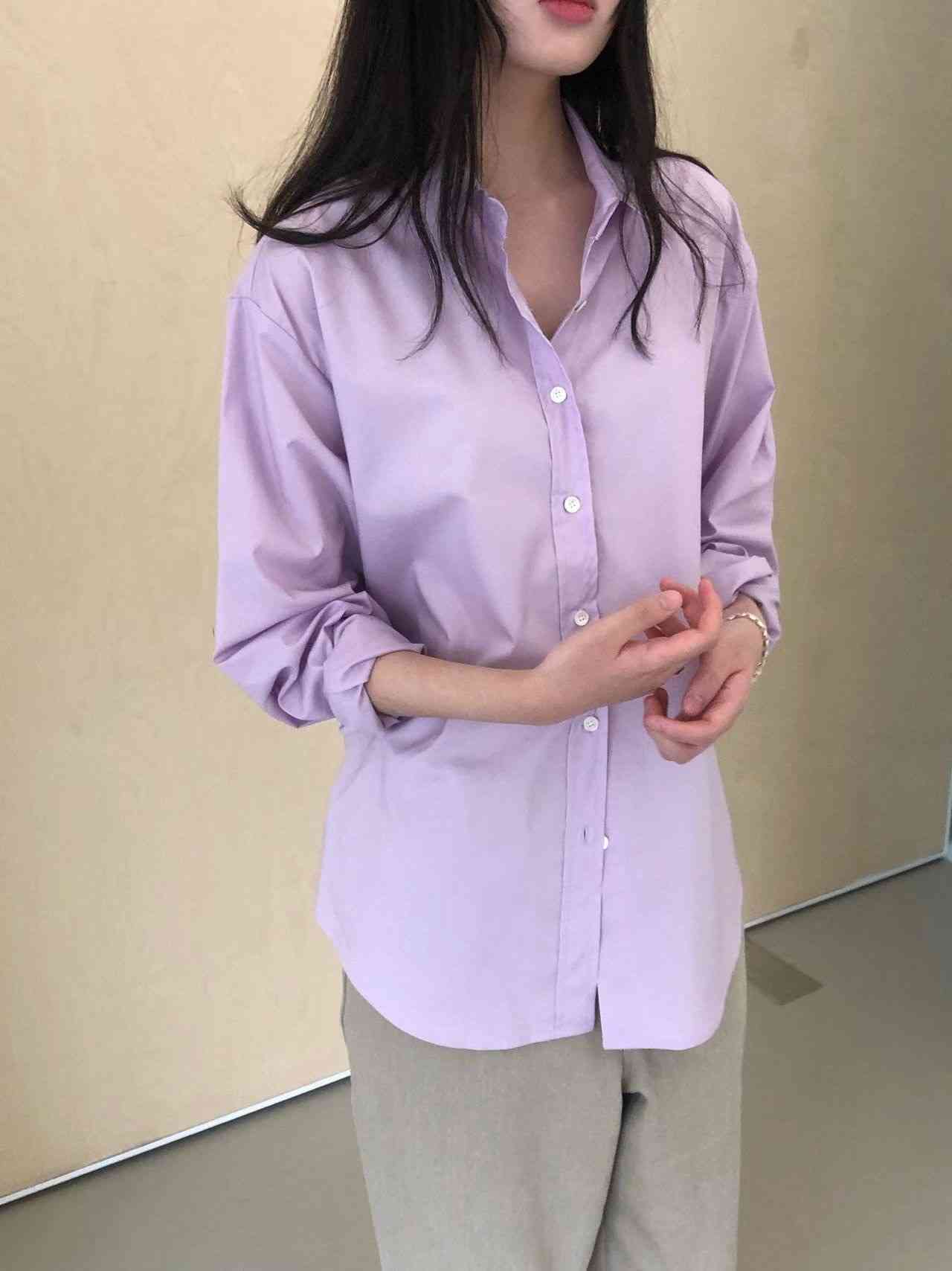 WEATHER東大門直郵女裝新品時尚推薦人氣26春夏襯衫蕾絲衫纖維GOBSLMURI-ot襯衫/蕾絲衫