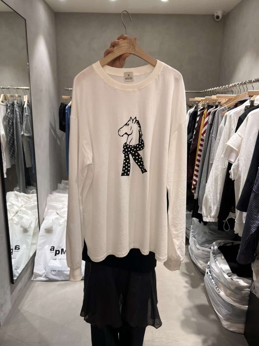 X-MOOD東大門直郵女士新品26春夏時尚人氣休閑職業長袖T恤X-MOOD長袖T恤