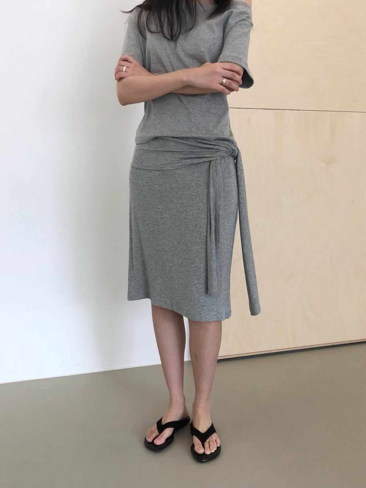 WEATHER韓國直郵女裝新品休閑推薦26春夏半身裙中短裙系帶GOBSLMURI-ot半身裙/中短裙