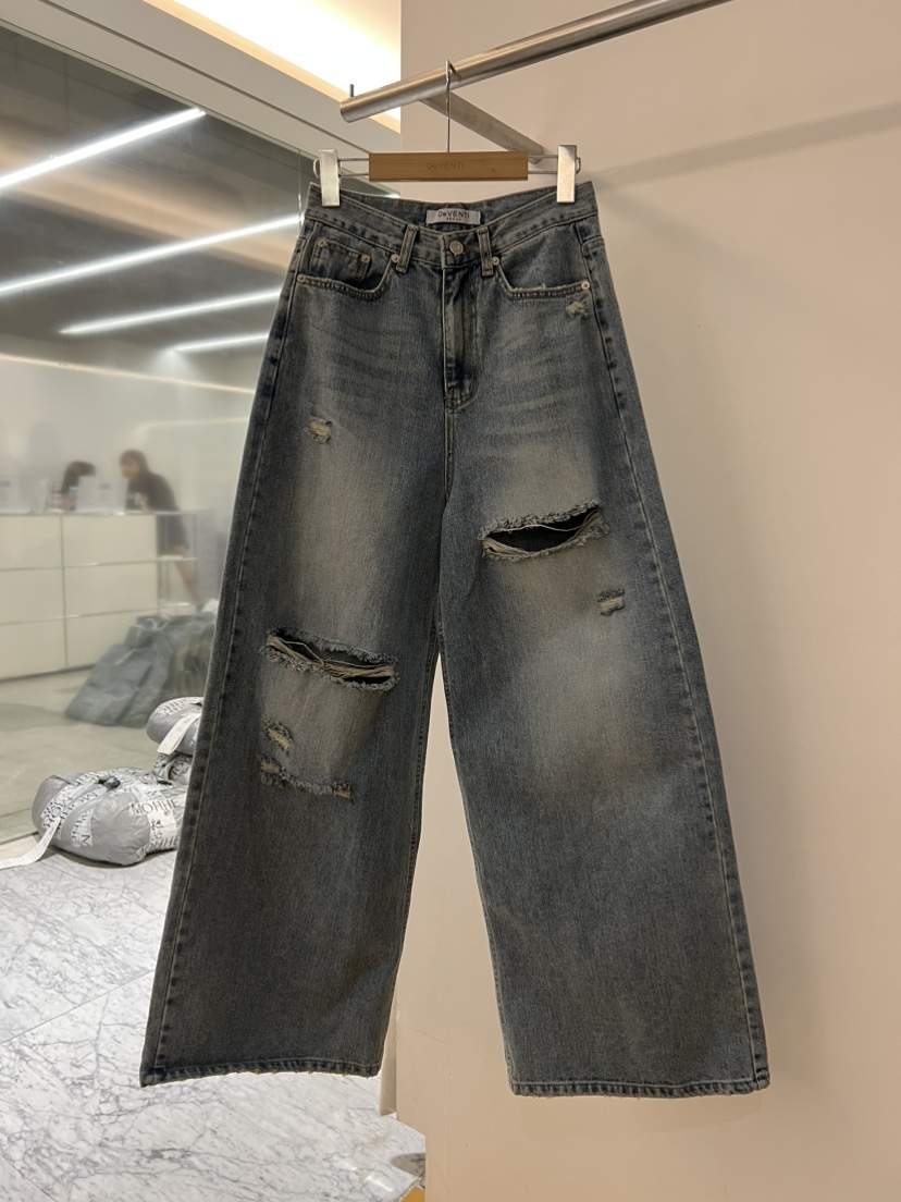 DE VENTI東大門直郵女裝新款26春夏休閑時尚人氣牛仔褲復古DE VENTI牛仔褲