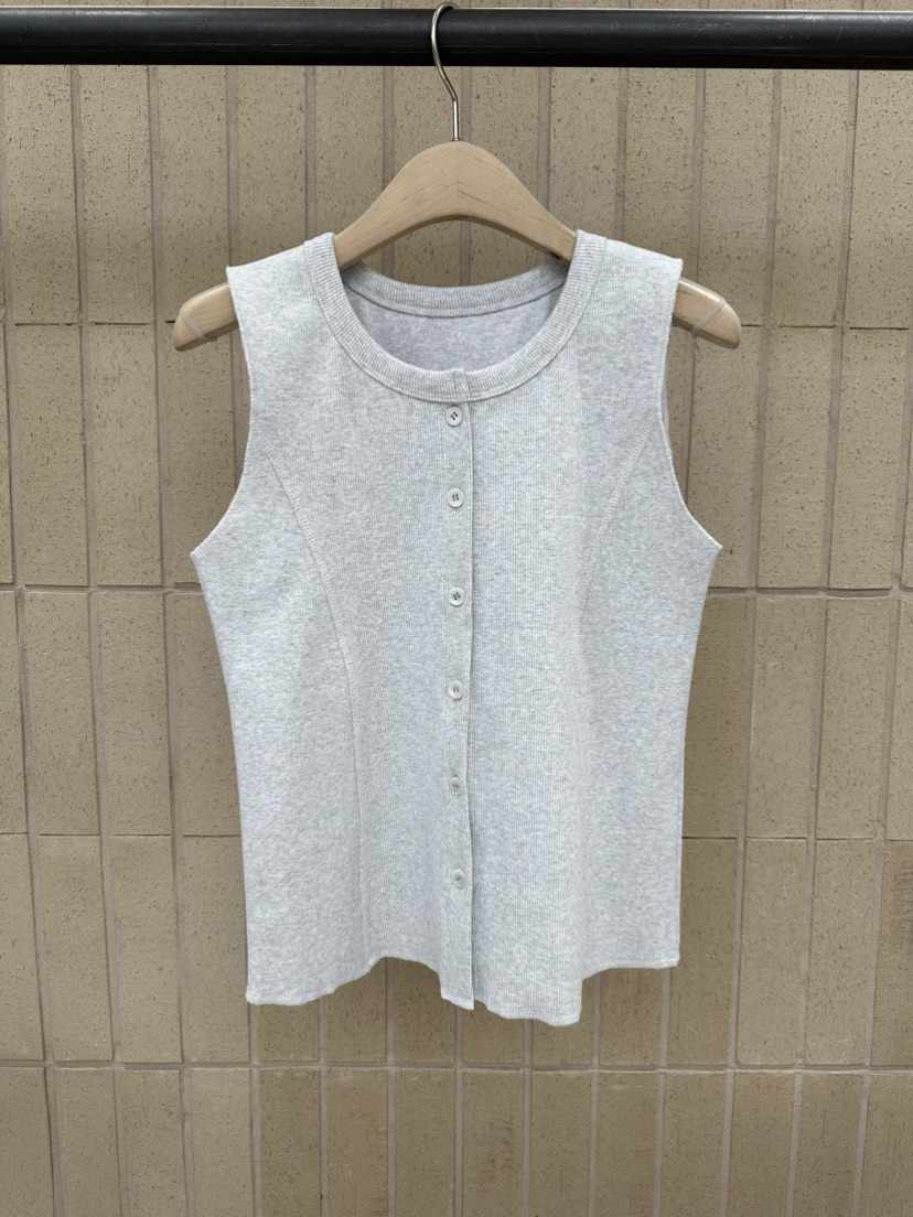 FOSET韓國代購女士新款真品26春夏熱賣時尚人氣休閑馬甲羅紋FOSET馬甲