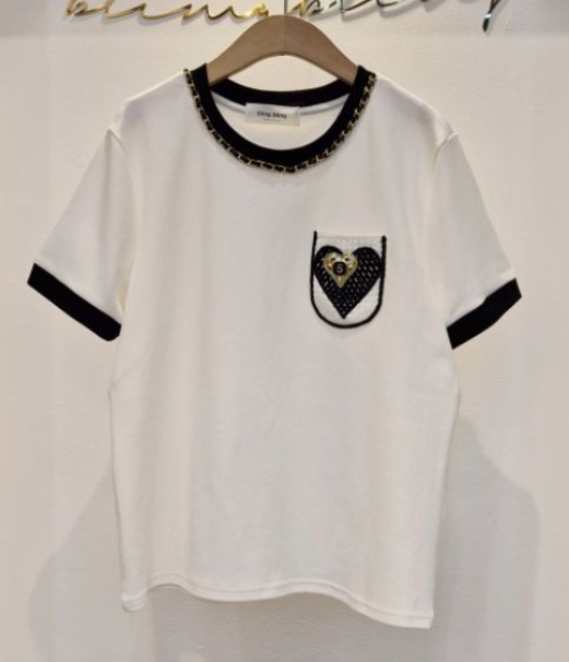 BLING BLING-S/RICO東大門實拍女士新品人氣時尚T恤口袋BLING BLING-S/RICOT恤