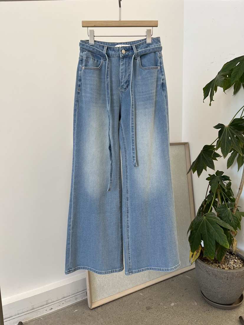 DARAK東大門實拍女裝新款26春夏真品人氣休閑牛仔褲含腰帶DARAK牛仔褲