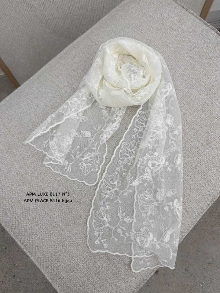 N3東大門實拍女裝新品真品26春夏職業人氣推薦圍巾披肩蕾絲N3圍巾/披肩