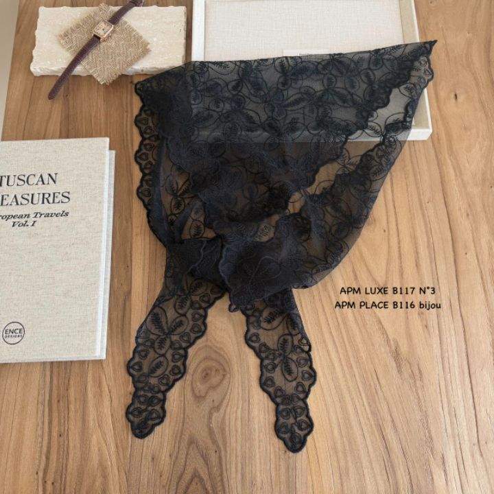 N3韓國直郵女裝新款職業熱賣真品休閑時尚26春夏圍巾披肩蕾絲N3圍巾/披肩