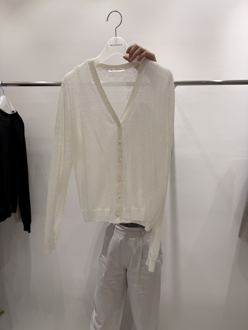 WOOD SAGE東大門代購女裝新品26春夏真品針織衫亞麻開衫WOOD SAGE針織衫