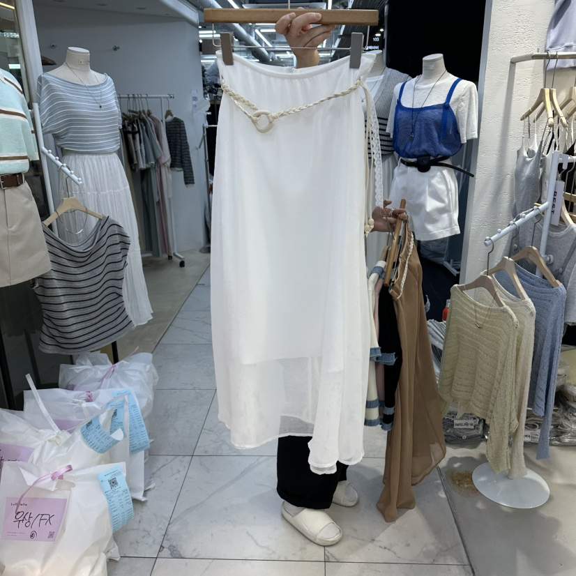 FLYFLY/LULULALLA/LIVE東大門實拍女裝新款時尚長裙含腰帶FLYFLY/LULULALLA/LIVE長裙